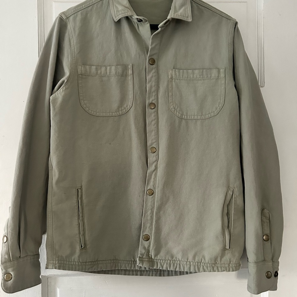 Longway Collector Plant dyed Shirt in Aloe. Slow fashion brand